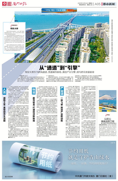 1205【集團黨辦】廈門日報：從“通道”到“引擎”翔安大橋作為跨海通道，貫通城市脈絡、激活產(chǎn)業(yè)引擎，續(xù)寫跨島發(fā)展新章_調(diào)整大小.jpg